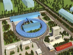 Vidéo fonctionnante d'usine de brique