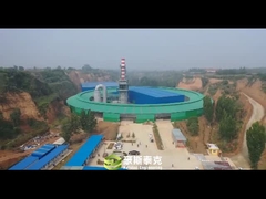 Machine mobile de fabrication de briques à four rotatif pour les briques sèches et brûlées