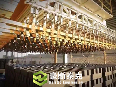 Extrudeuse de briques d'argile pour l'empilement de briques avec une capacité de 25000 briques/heure